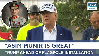Trump Speaks Before Flagpole Installation in D.C. | AC1Z