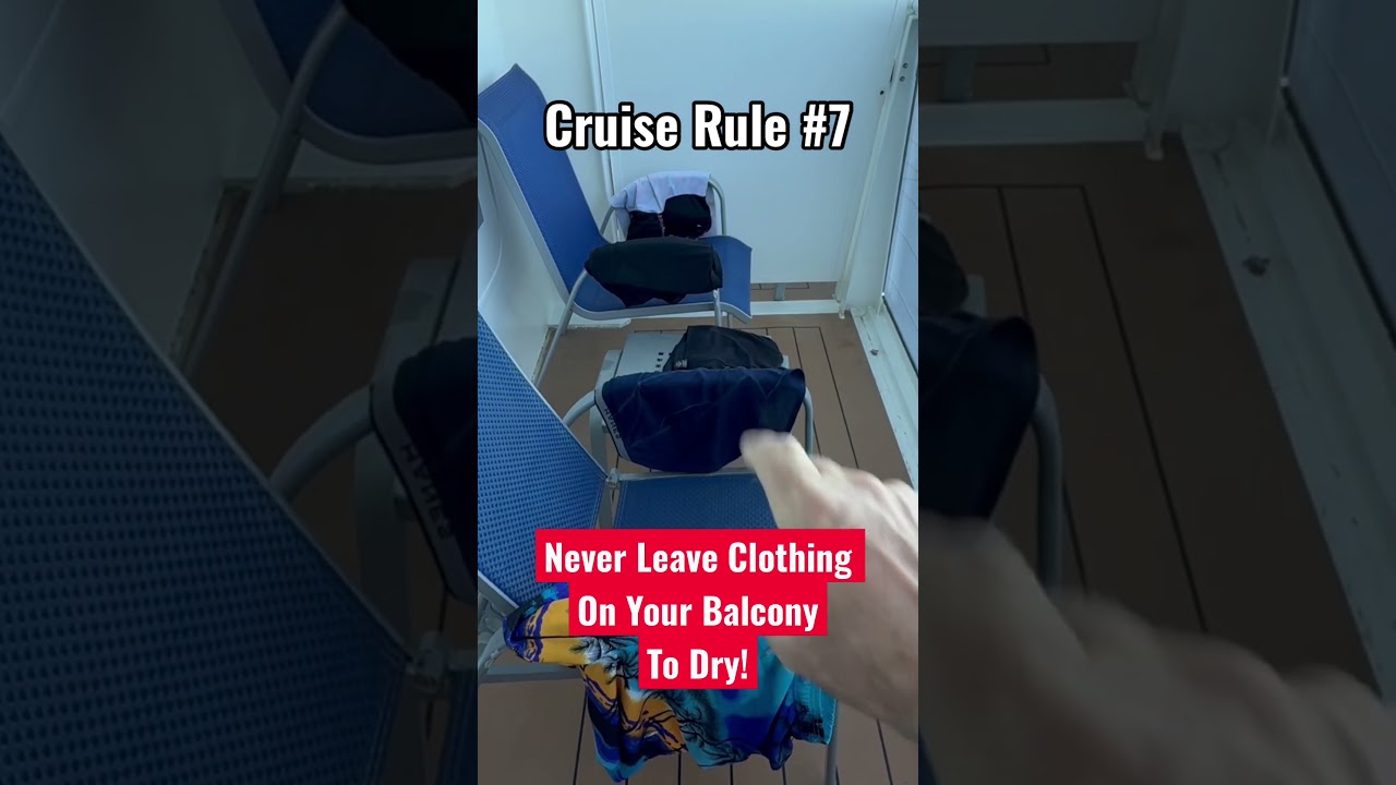 Cruise Rule #7 (or 8, can’t ever be certain). NEVER DO THIS with your clothing. #cruiselife #rules