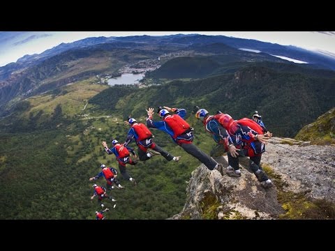 74 Seconds of Stomach Dropping Freefall | BASE Jumping Compilation