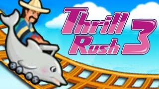 Thrill Rush 3 Roller Coaster Gameplay : Dolphin Cart