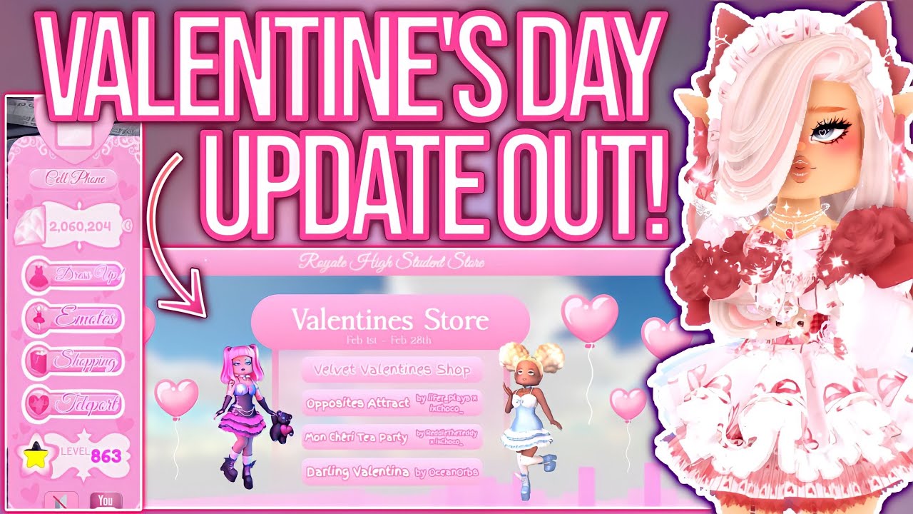 VALENTINES DAY UPDATE OUT *NOW* IN ROYALE HIGH! 2023 ROBLOX Royale High