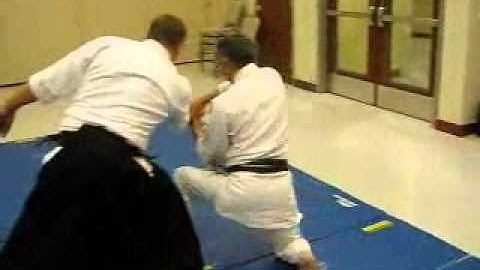 Hanmi Handachi Katatetori Shihonage Omote (back view)