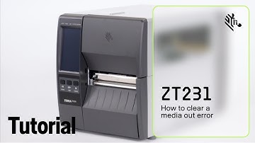 Hoe u een media-uit-fout op een ZT231-printer kunt oplossen | Zebra