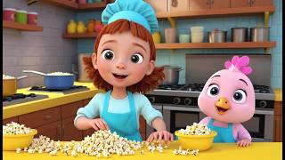 Usine pop mais moderne petite poule 🐔🍿🏭