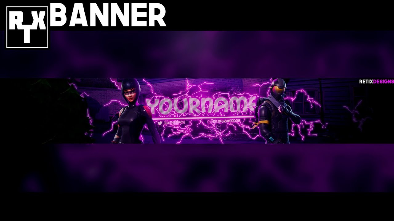 Fortnite Banner Template Free Download Speedart Youtube