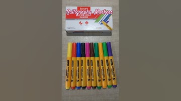 😱🤪 😳Luxor Super chisel markers review &unboxing / Calligraphy Markers #shorts #calligraphy ##viral