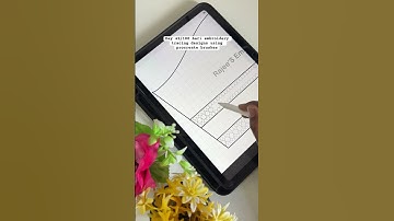 Day 42/100 Aari embroidery tracing designs using procreate brushes