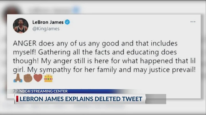 LeBron James explains deleted tweet about Officer ...
