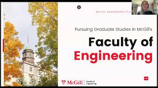 McGill Faculty of Engineering Graduate Studies Info Session 2023