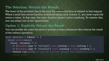 Understanding the JS Array Reduce function: How to Fix the undefined Response