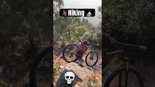 HIKING with MOUNTAIN BIKING ‍️ | MTB  off-roading.          #shortvideo #trending #mtb