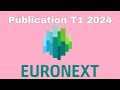 Publication t1 de euronext