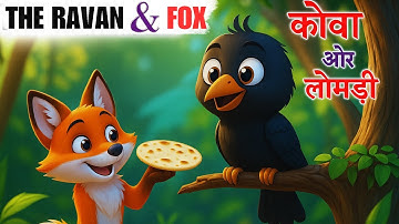 The Raven and The Fox Animated | Class 6 English Chapter 2 |The Raven and The Fox class 6 animation