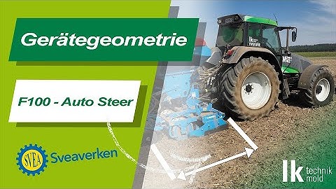 Sveaverken F100 Auto Steer | Geräteabmessung