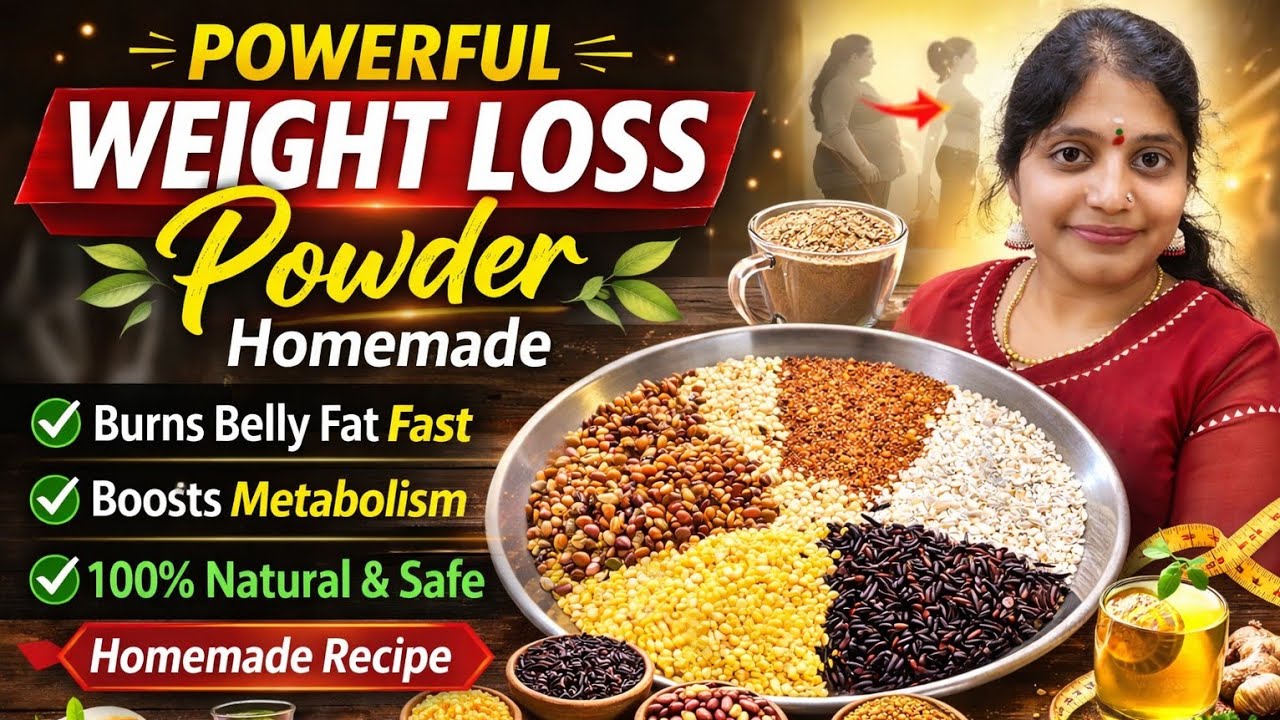 Black rice weightloss powder ಬೆಳಿಗ್ಗೆ ಒಂದು ಚಮಚ ಸಾಕು! ತಿಂಗಳಿಗೆ 5kg ಸುಲಭವಾಗಿ ತೂಕ ಇಳಿಸಬಹುದು 