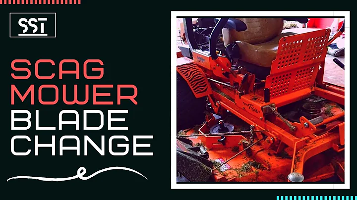 Scag Mower Blade Change / super slick tricks
