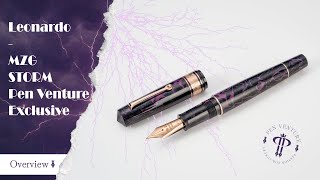 Leonardo Officina Italiana MZG - Storm Celluloid Pen Venture