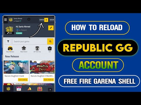 How To Reload Republic GG Garena Shell Top Up Account In Bangladesh