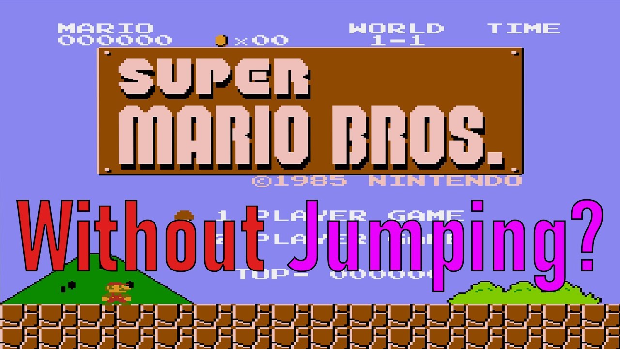 Can You Beat Super Mario Bros Without Jumping?