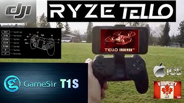 Flying DJI Tello With GameSir T1s Bluetooth Remote