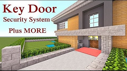 Minecraft Tutorial : Key Door with Security System