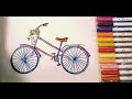 Как нарисовать велосипед. How to draw a bike.