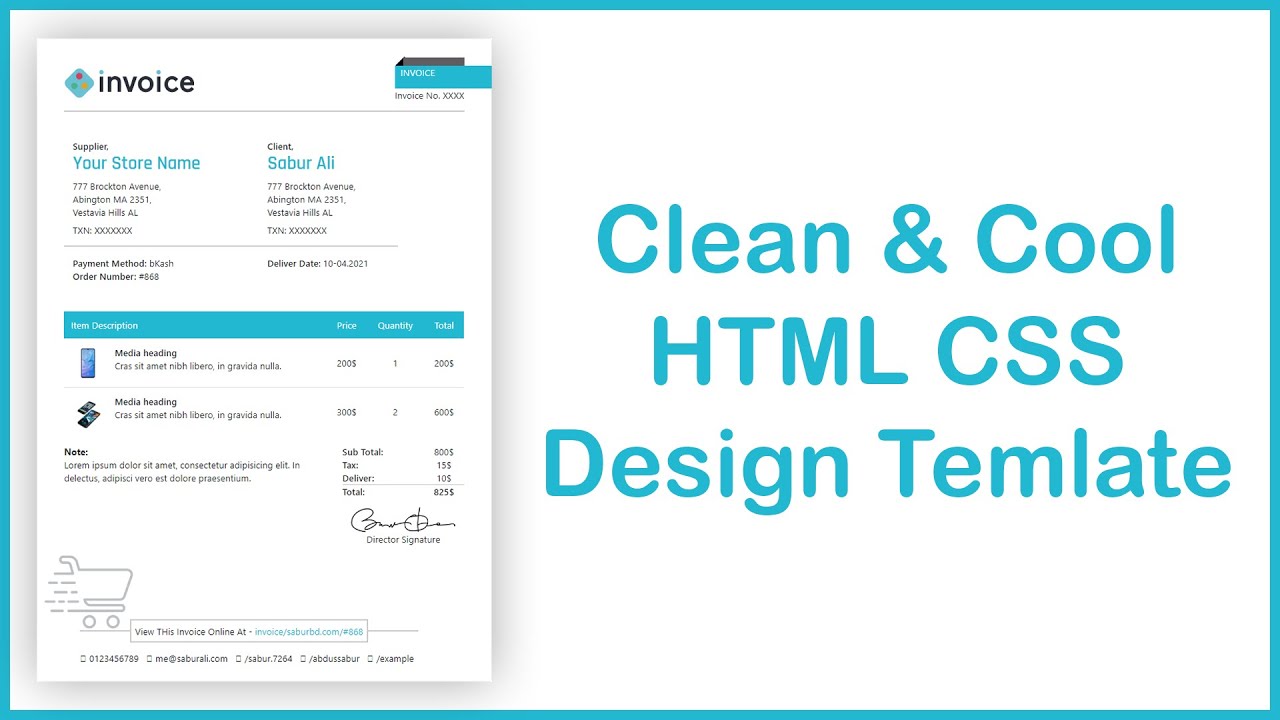 free-css-invoice-template-printable-templates