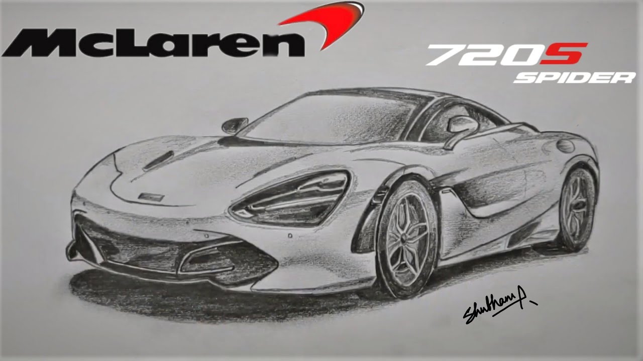 How to Draw a McLaren 720s