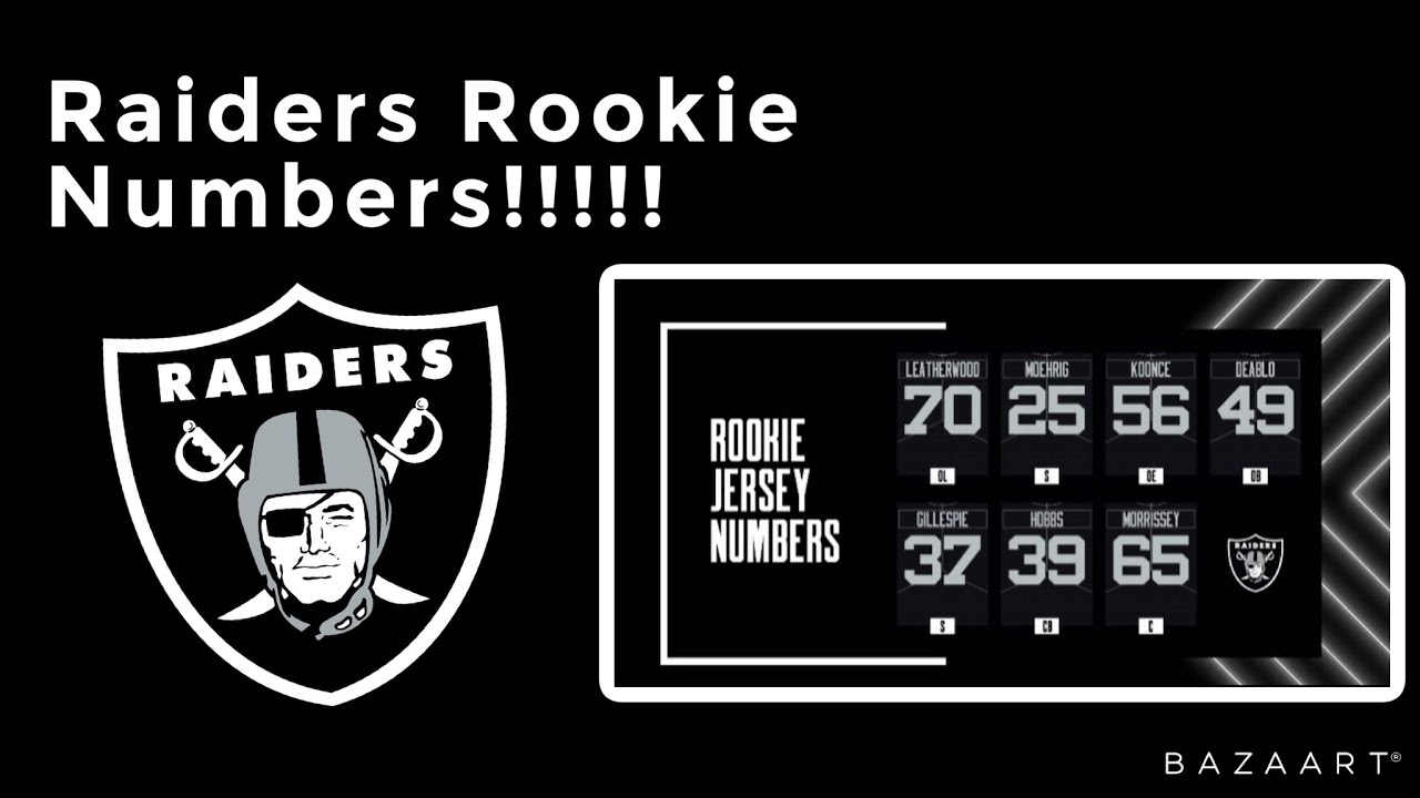 Raiders Rookie Numbers!!!!!! YouTube