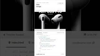 Satisfying 3DWireless Earbudswith Transparency Mode #webdesign #coding #frontend #frontendcourse#css