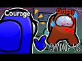 COURAGE CAUGHT ME RED HANDED!? (Among Us)