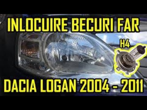 TUTORIAL Dacia Logan Schimbare Bec Far - YouTube