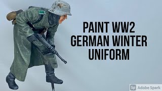 Paint German Winter soldier 1/35(full tutorial) #paintfigure