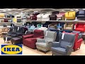 IKEA ARMCHAIRS CHAIRS RECLINERS LIVING ROOM FURNITURE SHOP WITH ME SHOPPING STORE WALK THROUGH