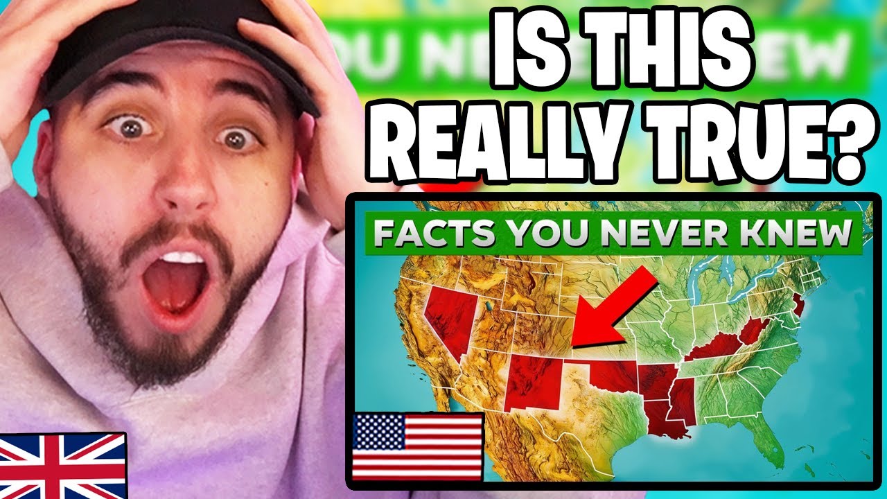 Brit Shocked at these CRAZY US Geography Facts You NEVER Knew - YouTube