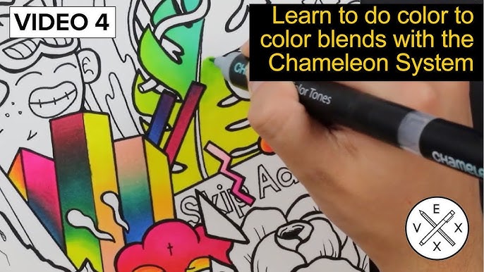 Color Blending with Chameleon Markers by Dino Tomic 