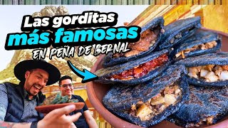 Deliciosas GORDITAS, Pan Relleno de QUESO y más en PEÑA DE BERNAL, Querétaro