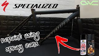 Bike Repaint | Specialized Road Bike Using Spray Cans | 2003 Specialized Allez Comp Custom Paint