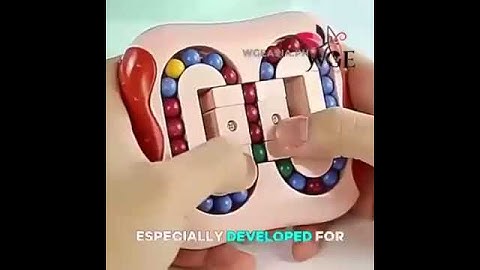 *INTELLIGENT ROTATING MAGIC BEAN CUBE PUZZLE TOY STRESS RELIEF