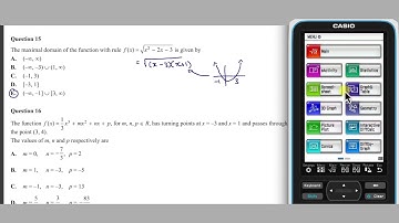 Using the fx-CP400 ClassPad II to complete the VCE 2022 Maths Methods Exam - Part 3