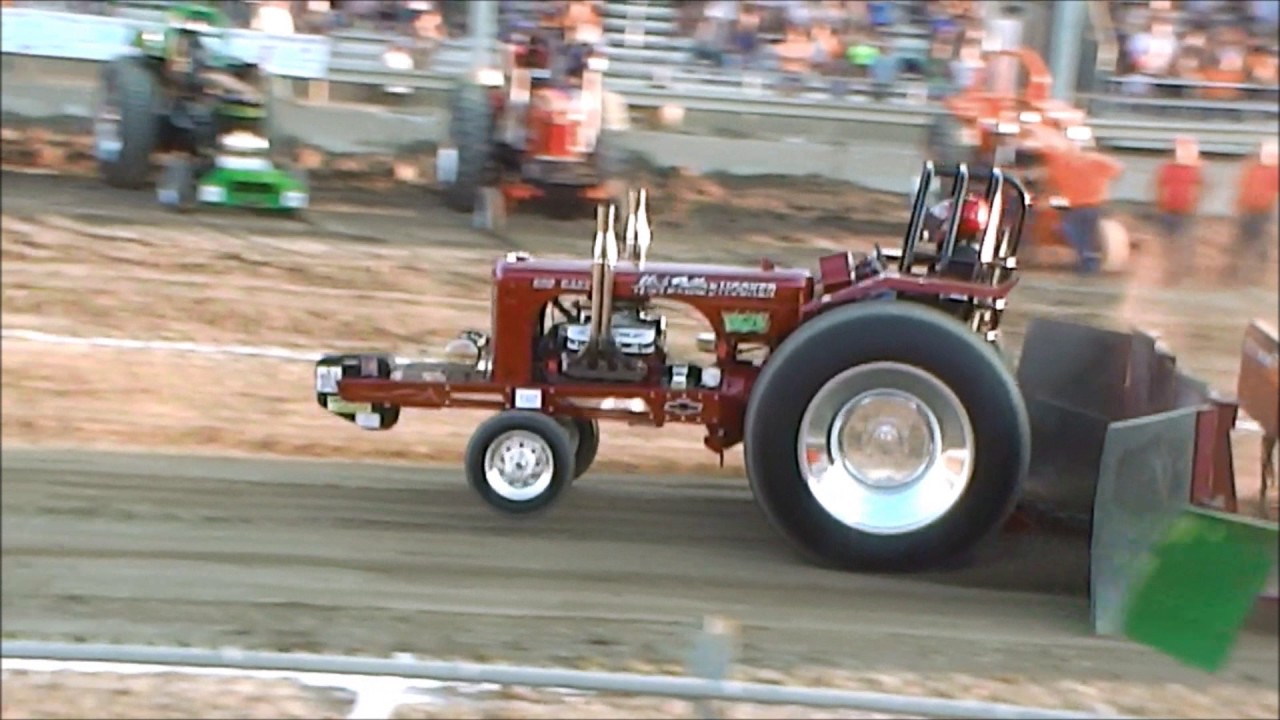 WIDE SCREEN Hot Rod V8 Tractor Pull Fayette County Fair YouTube