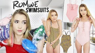 TRYING ROMWE SWIMSUITS!! | Worth your money??