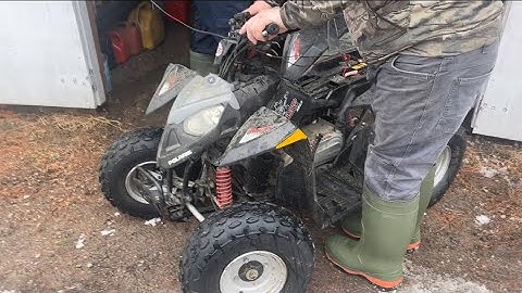Polaris outlaw 90cc old start cold start