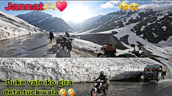 Duke vale rider ko truck vala gira deta🥺🤣leh ladakh jana safal hua hamara♥️leh ladakh ride 2024 Ep.9