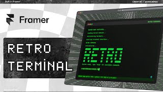 Turn Your Website into an Interactive Terminal with Framer (by Snoweirdo)