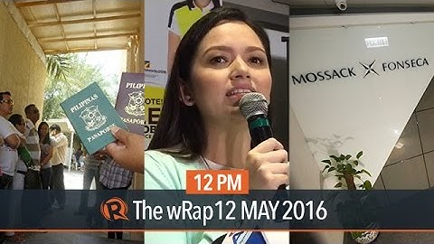 Robredo vs Marcos, overseas votes, Mossack Fonseca | 12PM wRap
