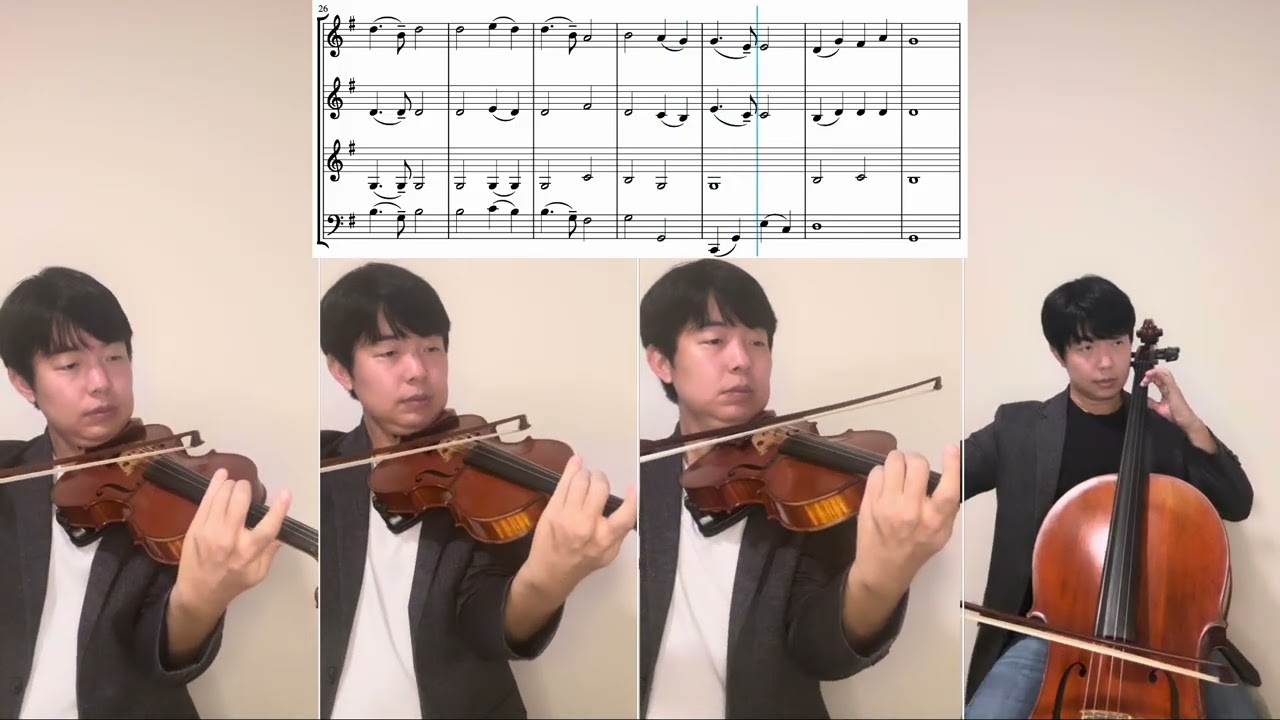 Nearer, My God, To Thee. 3 Violins, 1 Cello