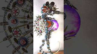 Build a seahorse from nuts and bolts @metalkitor8530 shorts steampunk