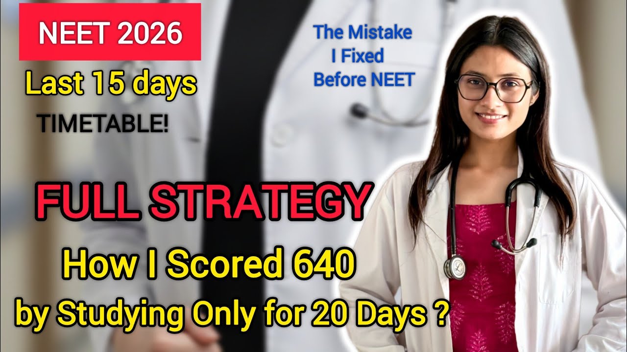 Full Strategy | How I Studied and Scored 640 in Just 20 Days - YouTube