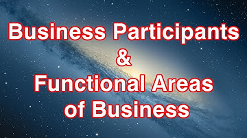 Business Participants & Functional Areas of Business